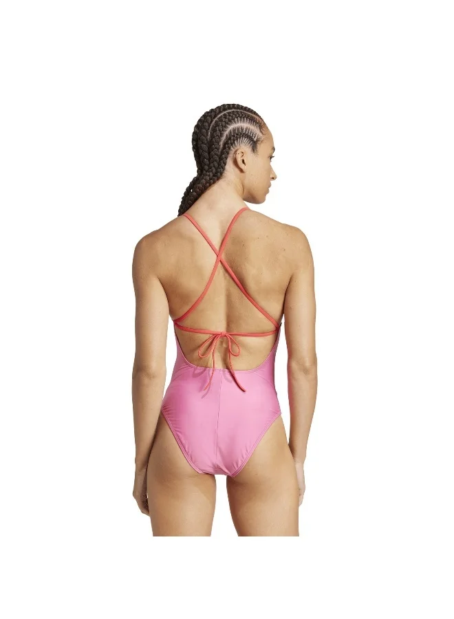adidas مايوه نسائي مبطن بألوان متضاربة بتصميم X-back