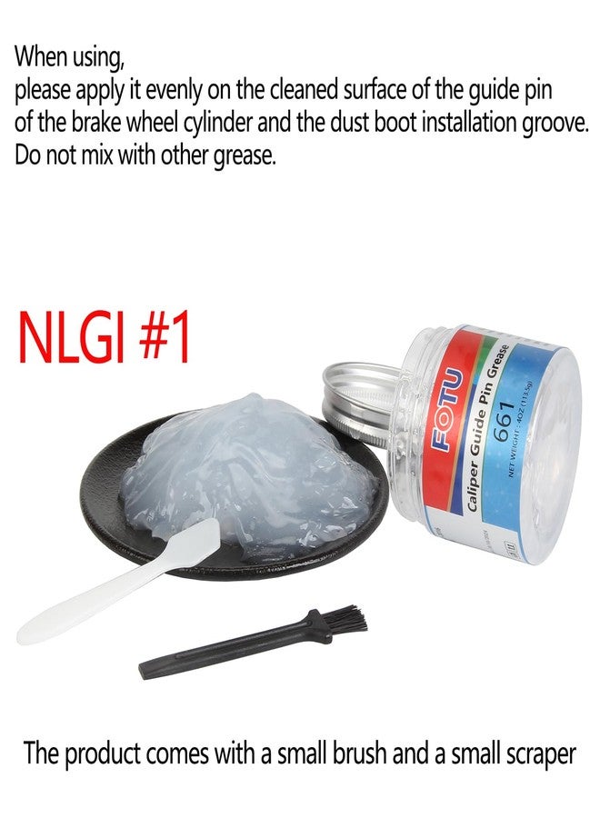 FOTU 661 Brake Grease & Lubricants - Silicone Brake Grease, Brake Caliper Grease, Caliper Grease, Brake Grease/Lubricant, Brake Lube, Brake Grease and Pin Grease (4 Oz x 1-Pack) - Image 2