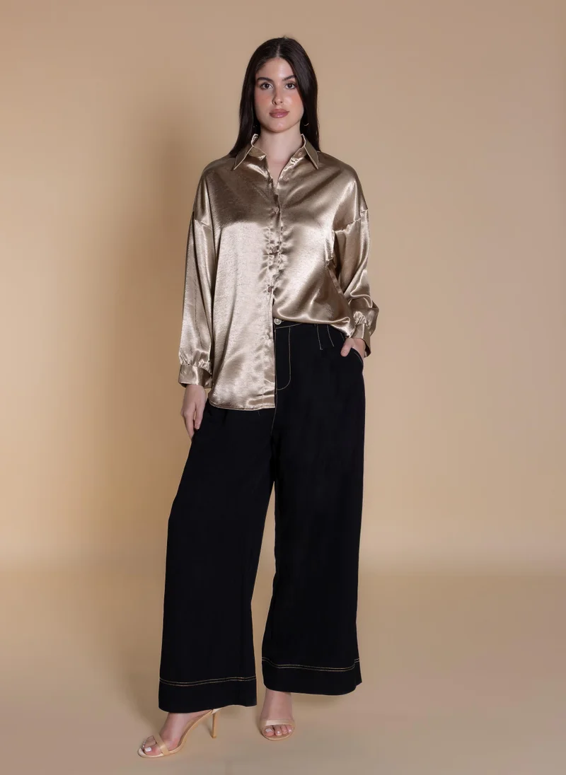 SHAPES MIDWEIGHT SATIN SHIRT