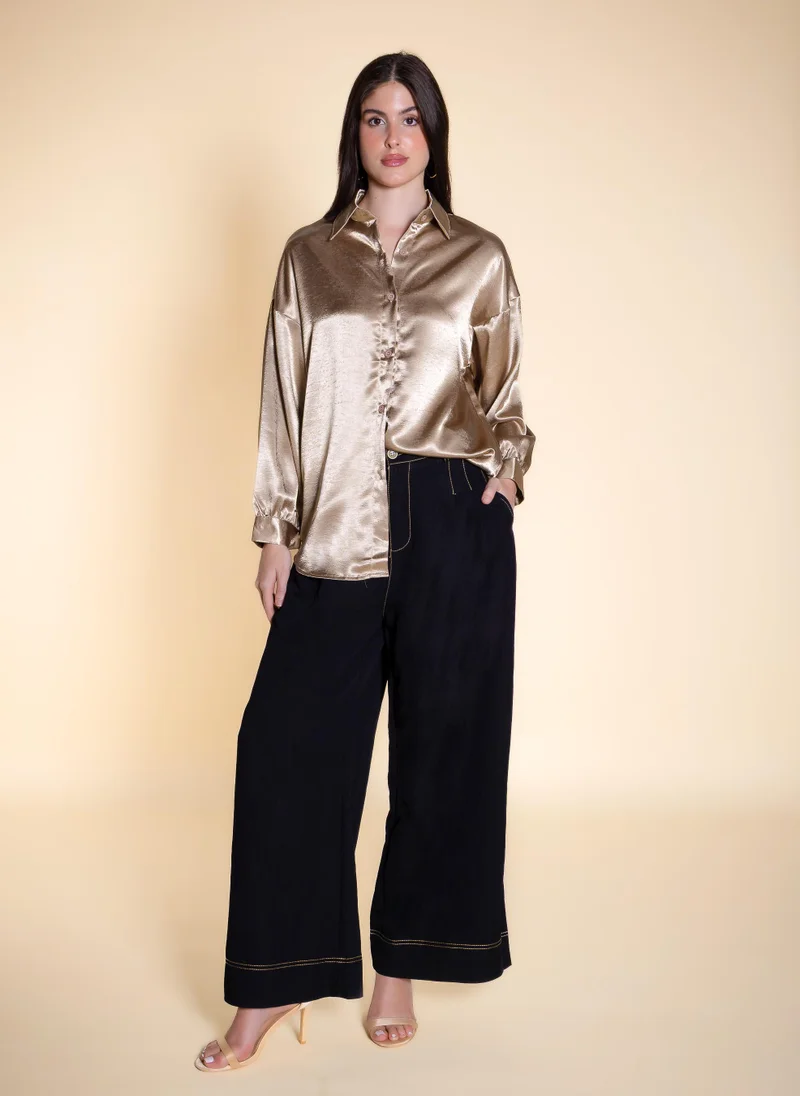 SHAPES MIDWEIGHT SATIN SHIRT