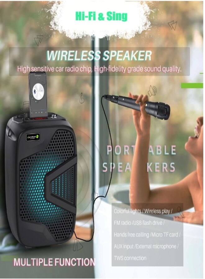 Karaoke wireless Speaker microphone system & singing machine.  - Image 2