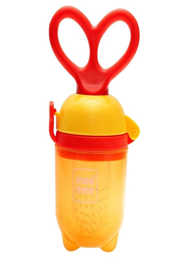 RRJ Silicone Food Fruit Nibbler/Soft Pacifier/Feeder for Baby Fruit and Ultra Care Silicone Fresh Food Nibbler for Fruit and Veggie Rattle Handle for Baby Newborn Nipple | Multicolour - Image 2