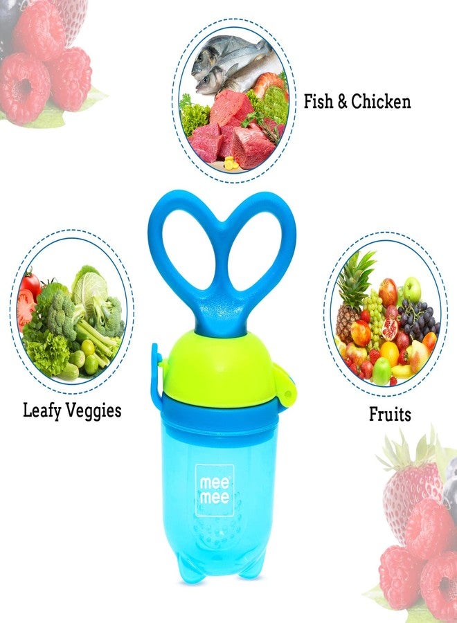 RRJ Silicone Food Fruit Nibbler/Soft Pacifier/Feeder for Baby Fruit and Ultra Care Silicone Fresh Food Nibbler for Fruit and Veggie Rattle Handle for Baby Newborn Nipple | Multicolour - Image 3