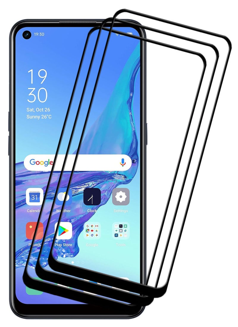 ACLIX 3 Pieces Antistatic ESD Dustproof Premium Quality High Definition Tempered Glass Screen Protector Designed For Oppo A53 - Image 1