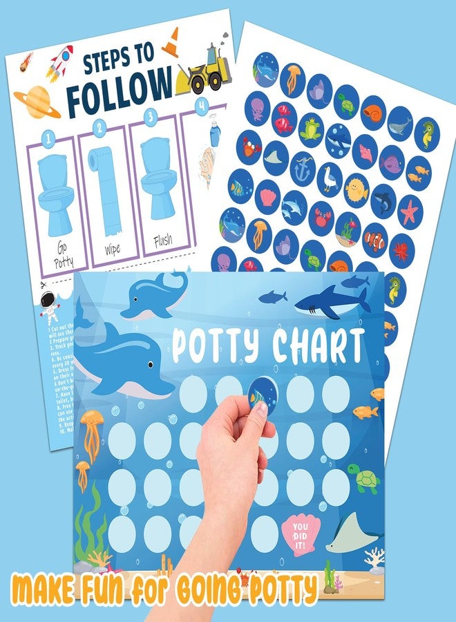 HAJOROM Potty Training Chart for Toddler 5 Fun Styles 17 PCS Potty Chart for Boys with 315 Stickers for Kids Potty Training Reward - Image 3