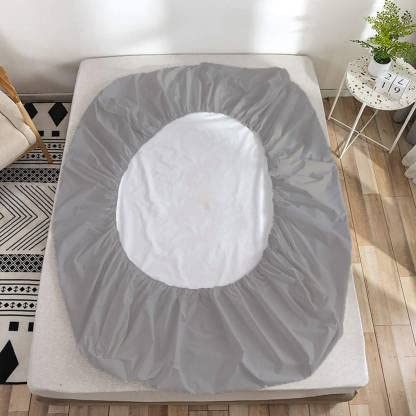 Rajasthan Crafts Cotton Terry Ultra Soft Waterproof Mattress Protector| Fits Upto 8 inch Bed | Breathable - Hypoallergenic Mattresses Cover (78x60 inch | 6.5x5 feet, Grey) - Image 5