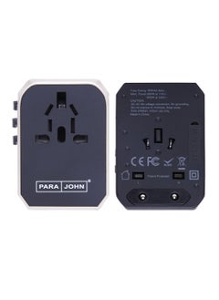 Parajohn  Universal Travel Adapter,4 USB Port, Adapter for Smartphones, Cameras and More - Works in Many Countries, Durable and Portable, Multiple Plugsore - Works in Many Countries, Durable - pzsku/Z2A014A9827780021B5F6Z/45/_/1652439951/d79e586b-6b39-4719-9e7a-517918333caa