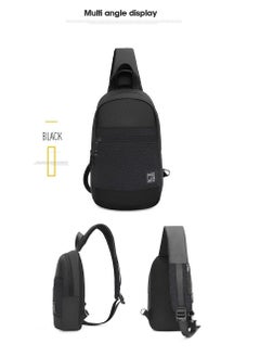 ARCTIC HUNTER XB00060 7.9-Inch Tablet Crossbody Sling Chest Waterproof Bag, Dark Grey  - Image 2