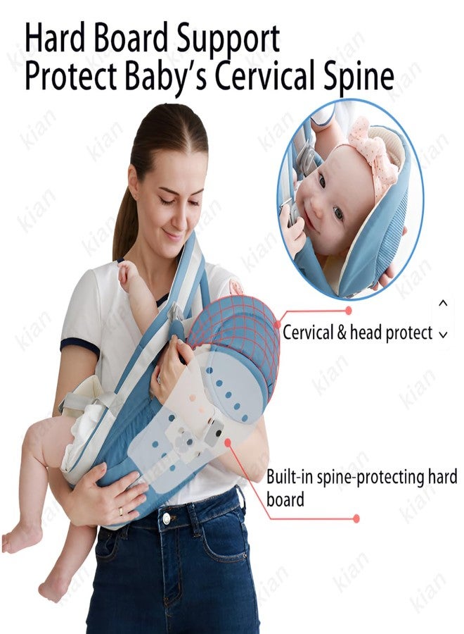 Kian Baby Carrier with Hip Seat 9 in 1 Adjustable Baby Hip Seat + Carrier for Toddler/Kids, Carry Position for 3-36 Months Kids| Multiple Storage Pockets | Hipster Honeycomb Stylish Design | Comfortable Cotton Straps, Safety Buckle & Belt(multi color)(pack of 1) - Image 4
