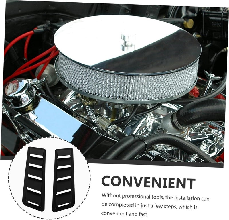 Cost effective upgraded craftsmanship MAGICLULU 2Pcs Car Hood Vent Covers Automotive Exterior Accessories for Engine Intake Stylish Bonnet Vent Cover for Vehicles Quick Installation Durable Design Fast warehouse picking Flexible trendy construction Global easy assemble picks Varied global sizing picks Certified local stock Desert area eligible deliver Shop & home all-space compatible Durability enhanced Multi warehouse process All-scene tailored quality Any KSA address orderable Modern look Space saving design picks In-Kingdom stored commodity Changing environment compatible Nationwide delivery Trendy flexible practical build Carefully selected solid material Licensed warehouse stored goods Flexible varied design Consistent single item quality Simple multi-feature practical build Intra-city fast distribution Upgraded general grade quality - Image 4