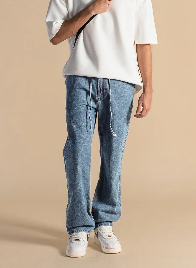 شايبس COMFORT STRAIGHT FIT DENIM TROUSERS