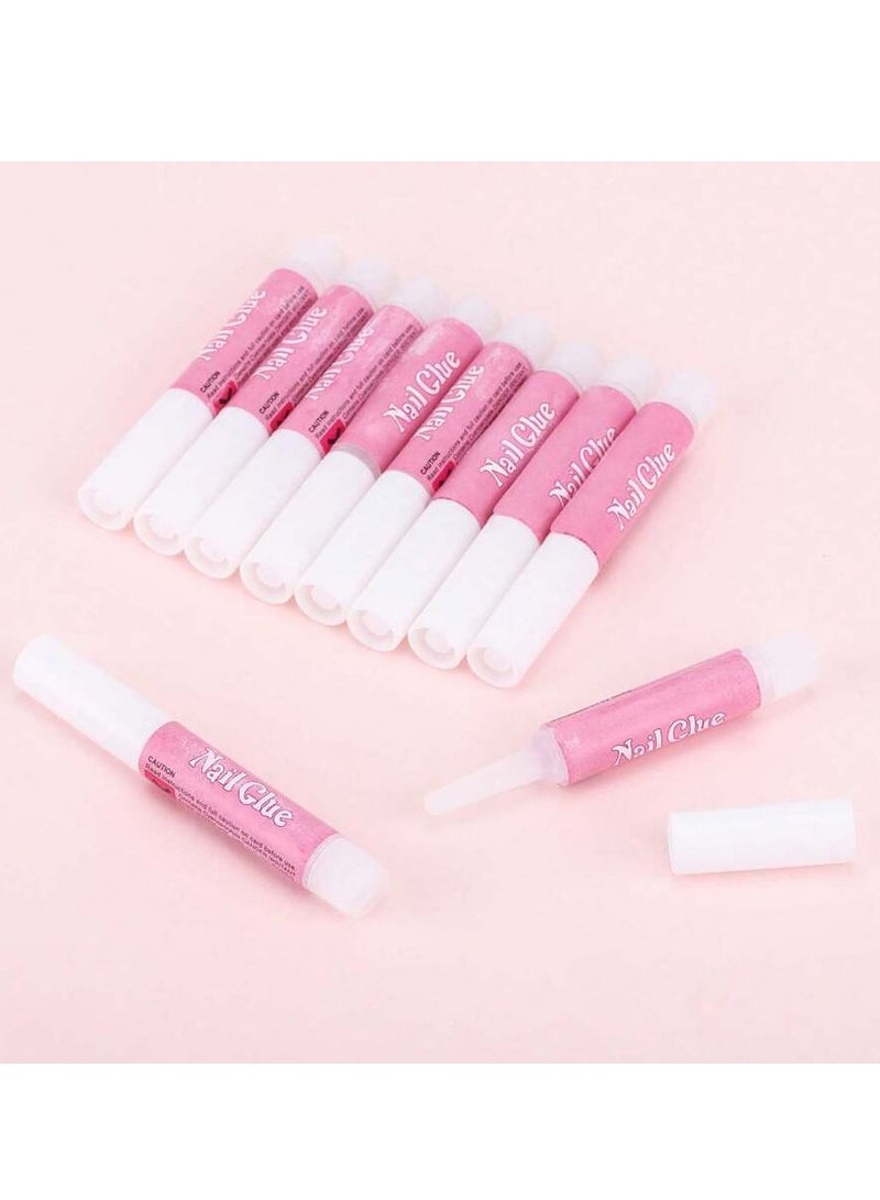 Ultra-Hold Nail Glue for Fake Nails – Long-Lasting Bond & Quick Drying Formula 10x2g - Image 3