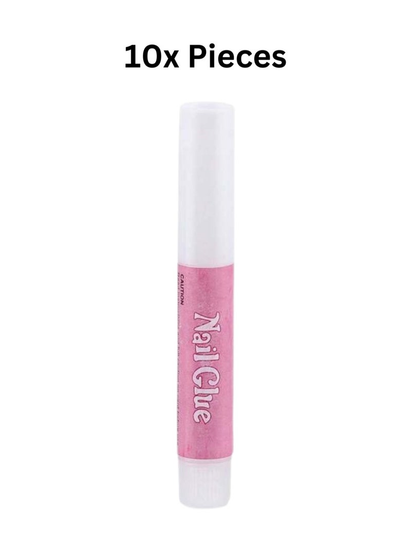 Ultra-Hold Nail Glue for Fake Nails – Long-Lasting Bond & Quick Drying Formula 10x2g - Image 1