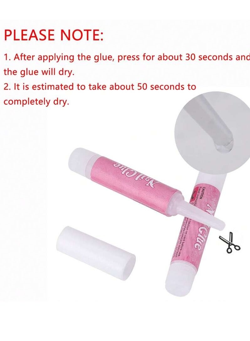 Ultra-Hold Nail Glue for Fake Nails – Long-Lasting Bond & Quick Drying Formula 10x2g - Image 5