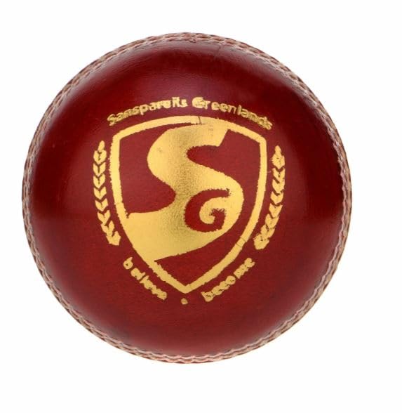SG Cricket Shield 20 Premium Leather Ball | Red | Adult | Leather | Waterproof | Solid Grade 2 Core | Machine Stitched | Ideal for Club & School Matches | Pack of 1 - Image 3