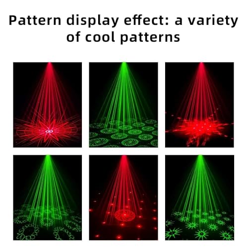 ATULUX Mini RGB Laser Party Light Projector | 6 Dynamic Lighting Patterns | Sound-Activated DJ & Stage Light for Home, Weddings, Birthdays & Clubs (6 Patern Design- (Blue)) - Image 4