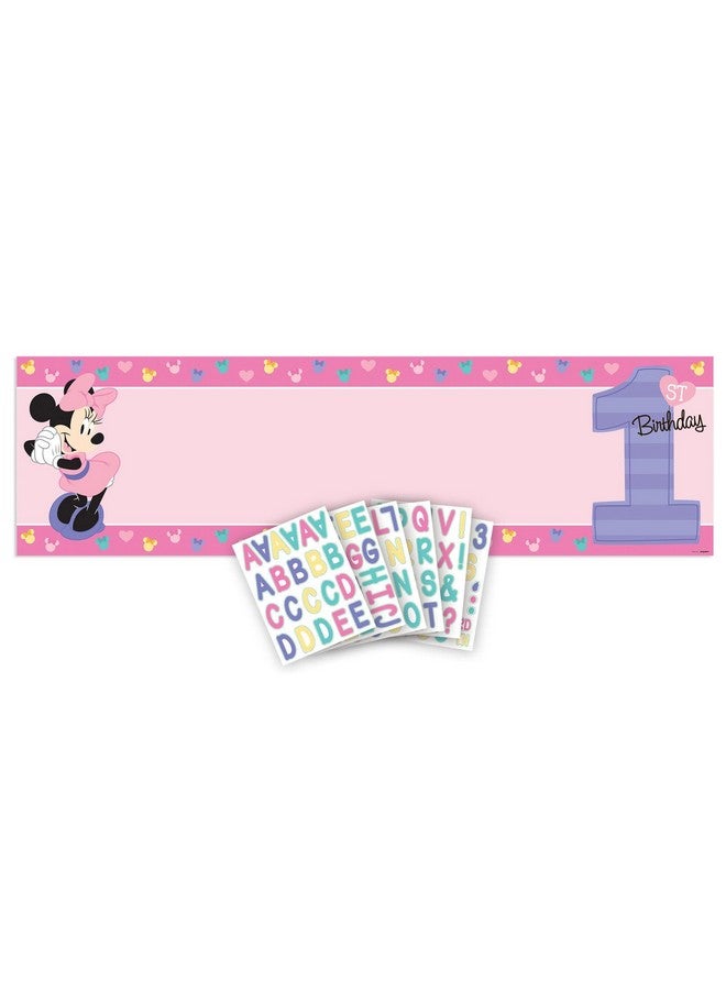 Amscan Disney Minnie'S Fun To Be One Personalized Giant Banner Kit 1 Pack - Image 1