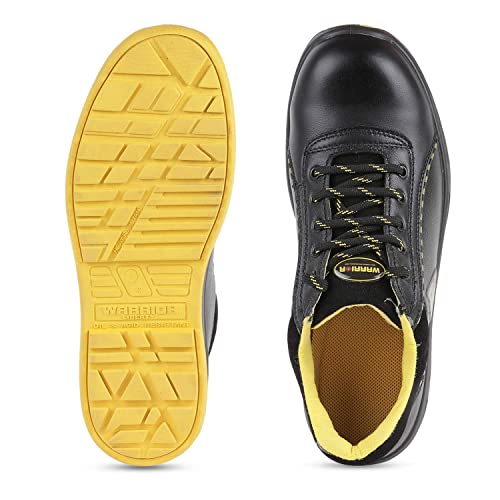 Liberty Warrior Envy Earth Popcorn Safety Shoes for Man Light weight | Steel Toe | Antislip & Water Resistant | Antistatic & Abrasion Resistance | Yellow | Size 6 UK - Image 5