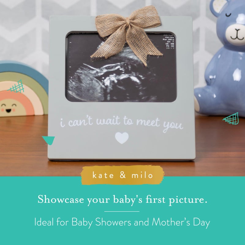 Kate & Milo Sonogram Frame, Ultrasound Picture Frame With Charm, Baby Gift for Expecting Parents, Ideal Pregnancy, Shower and Nursery DÃ©cor - Image 3
