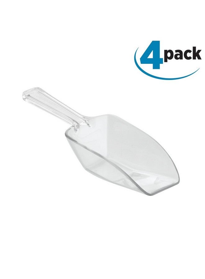 iDesign Large Plastic Scoop Measuring Cups - Set of 4, Pet Food, Coffee Grounds, Versatile Scoop, 2.25" x 1.25" x 6.5", 1/3 Cup, Clear - Image 2