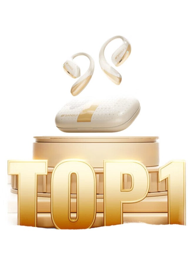 Sansui [Bass | Top 1] T19 Bluetooth Headphones, Bone Conduction Concept, Over-Ear Wireless, Non-In, Open-Ear Sports Headphones, Noise-Cancelling, Top Ten Ranking, Suitable For Huawei - Image 2