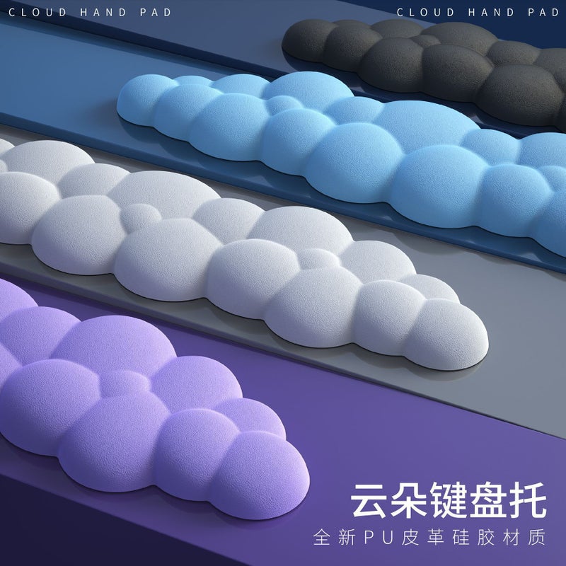Cloud Keyboard Holder Memory Foam Silicone Leather Mouse Mat Wrist Pad Wrist Support - Image 3