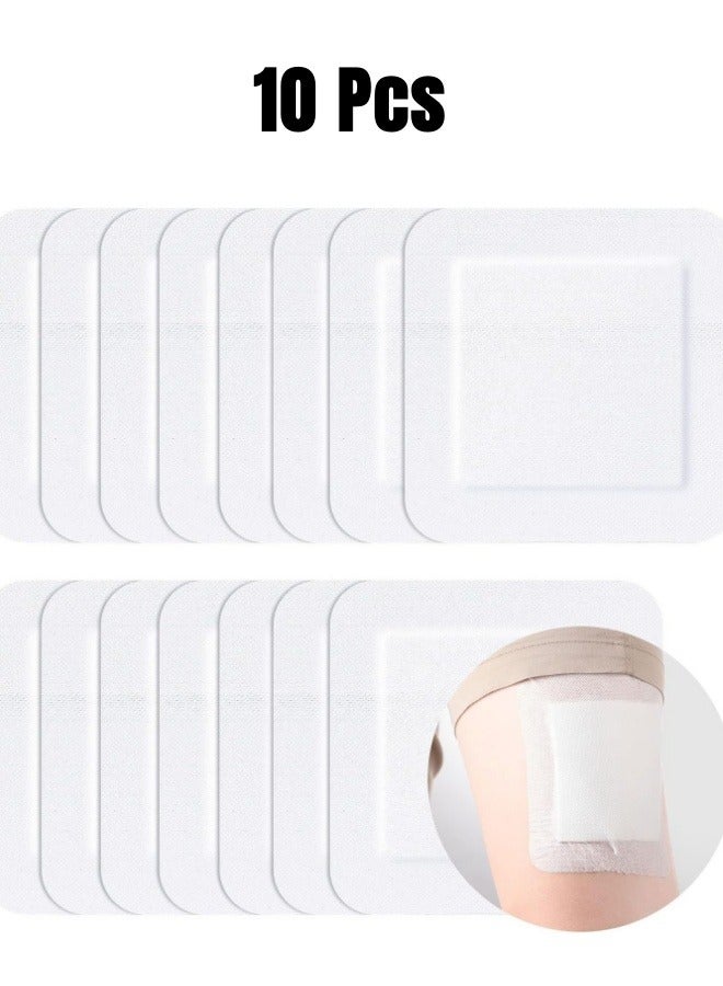 Angola Panda 10 Pcs Bordered Gauze Adhesive Island Dressing Wound Dressing Waterproof Gauze with Pad Breathable Bandage Individually Packed Pouches Tapes for Blister Wound Care (2.36 x 4 Inch) - Image 1
