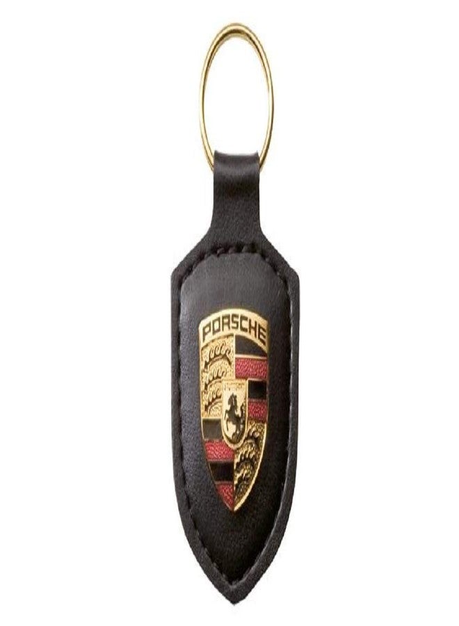 Porsche Crest Key Ring - Black - Image 1
