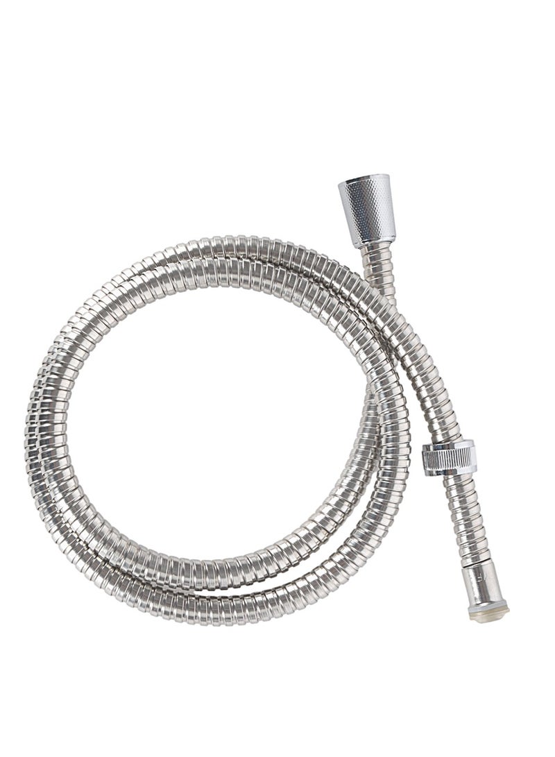 Epsilon Hand Shower Set- EPSBA1533/ Round Shape, 100 mm Diameter, 240 mm Length/ Plastic Material Bathroom Fitting, UV Plated/ with 1.2 m Stainless Steel Hose and Holder, Perfect for Cabin, Tub, Bathrooms - Image 4