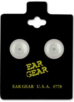 EAR GEAR 24K Gold Plated Earring 8mm pearl Made in USA 
