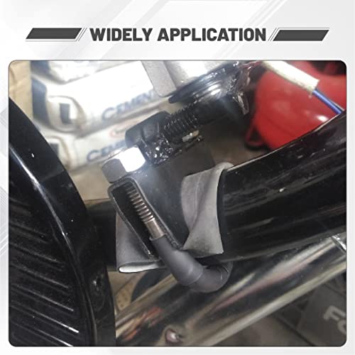 GESEXI Exhaust Clamp With Hanger fit 2.5" Exhaust Pipe, Universal Clamp On Exhaust Hanger-2PCS - Image 5