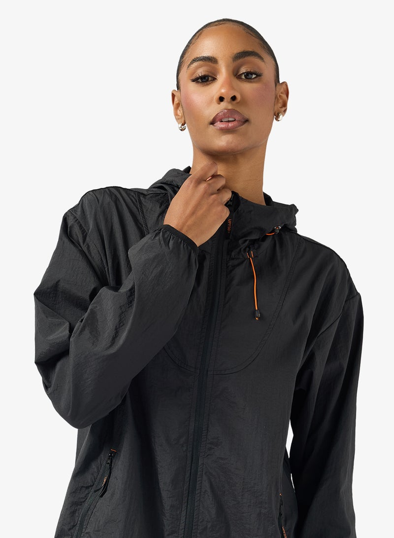 فورورد جاكيت طويل بغطاء رأس للمشي لمسافات طويلة - Image 3