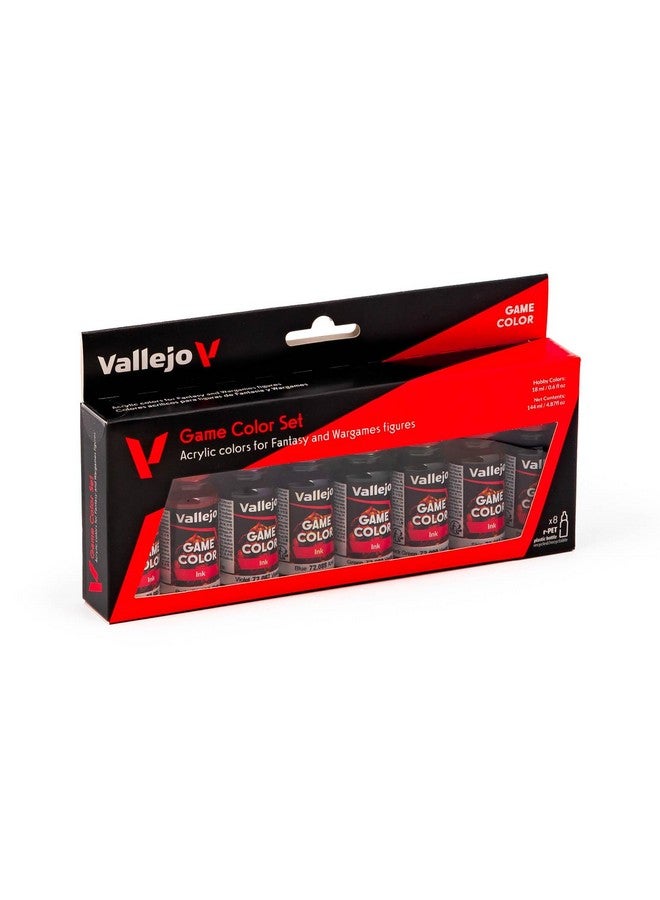 فاليجو مجموعة طلاء حبر اللعبة (8 ألوان) طلاء 0.57 أونصة سائلة (عبوة من 8 قطع) أخضر - Image 4