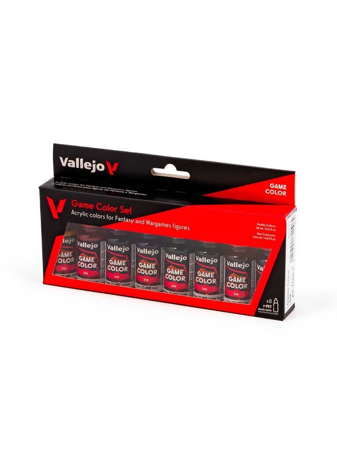 فاليجو مجموعة طلاء حبر اللعبة (8 ألوان) طلاء 0.57 أونصة سائلة (عبوة من 8 قطع) أخضر - Image 3