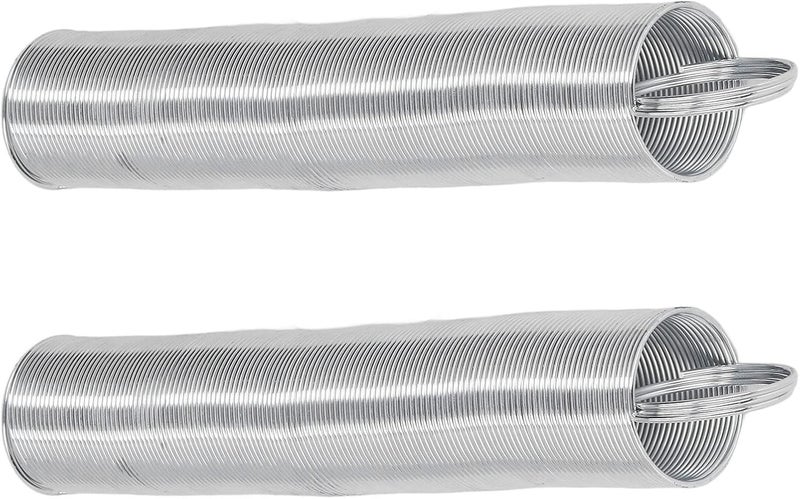 2pcs Stainless Steel Electric Fence Spring Gates, Livestock Fence Tension Spring Gate, 16 Feet Extendable Metal Gate for Pasture Entry with Easy Installation - Image 2