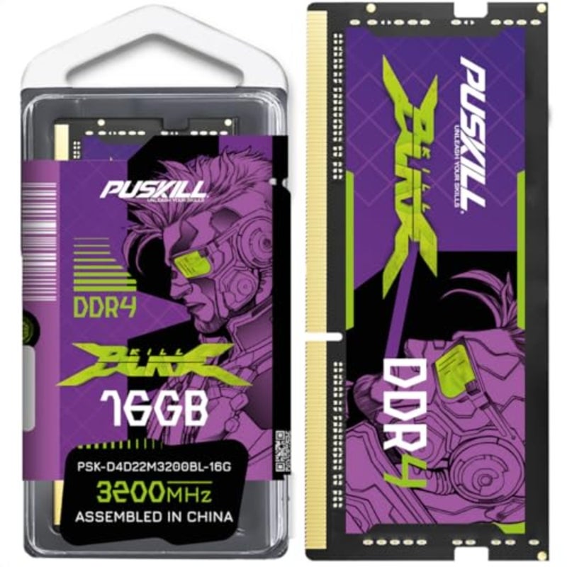 ذاكرة عشوائية لجهاز كمبيوتر محمول DDR4 16 جيجابايت 3200 ميجاهرتز 1.2 فولت 260 دبوس - وحدة ذاكرة سوديمم عالية السرعة للاستخدام في الألعاب والعمل - Image 1