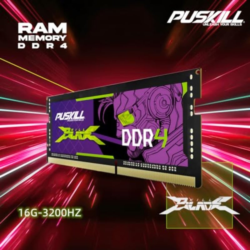 ذاكرة عشوائية لجهاز كمبيوتر محمول DDR4 16 جيجابايت 3200 ميجاهرتز 1.2 فولت 260 دبوس - وحدة ذاكرة سوديمم عالية السرعة للاستخدام في الألعاب والعمل - Image 2