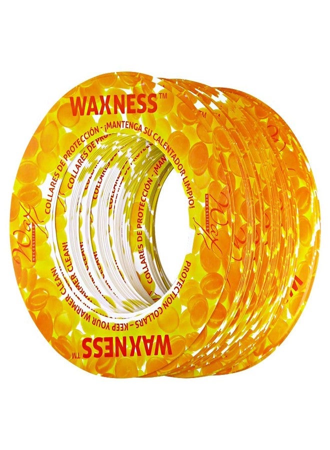 wax necessities Waxness Wax Necessities Assorted Protection Collars Green Yellow Red for 14 Ounces Tins Fits Most Brands 150 Pack - Image 4