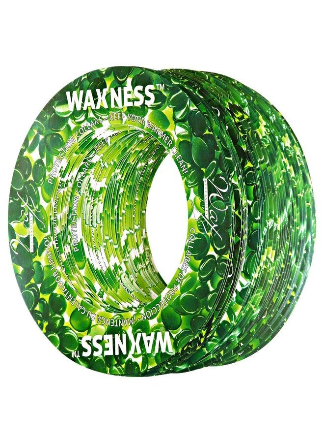 wax necessities Waxness Wax Necessities Assorted Protection Collars Green Yellow Red for 14 Ounces Tins Fits Most Brands 150 Pack - Image 2
