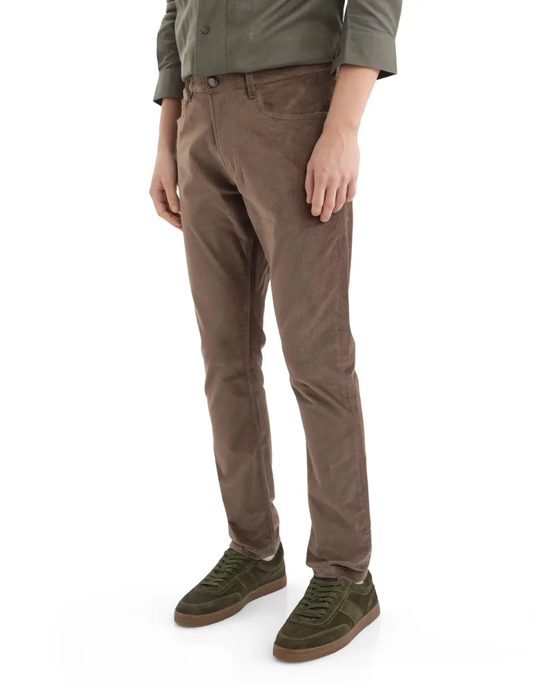 Rare Rabbit Men's Regular Fit Solid Trouser