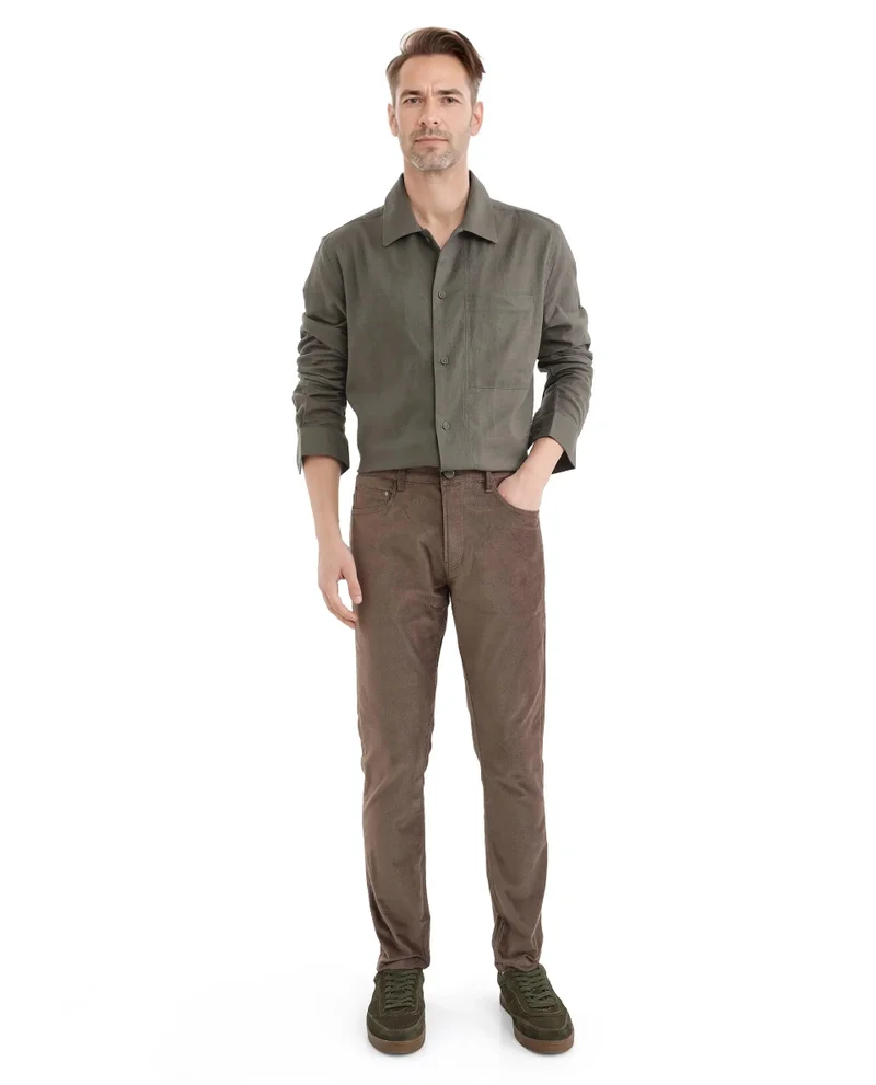 Rare Rabbit Men's Regular Fit Solid Trouser