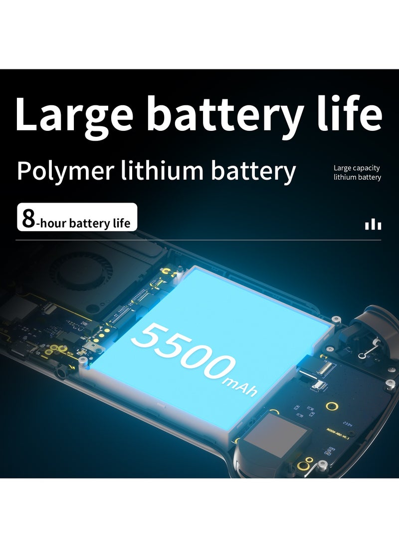 أنبيرنيك - وحدة تحكم ألعاب محمولة باليد RG556 تعمل بنظام Android 13 وrg 556 مزودة بشاشة OLED تعمل باللمس مقاس 5.48 بوصة RG556 تدعم DP وWiFi Bluetooth مع بطارية Hall rocker 5500mAh - Image 1