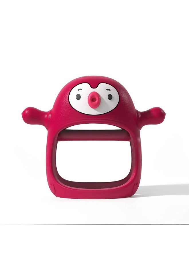 Generic - Hot Sale Penguin Silicone Baby Grinding Stick Baby Chewing Toy Nipple Newborn Toy-Color:Blue - Image 1