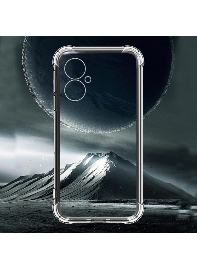ليون ستور جراب موبايل Y27 الجيل الرابع 4G جراب فيفو Y27 شفاف بزوايا معززة مقاومة للخدش من مطاط البولي يوريثين الحراري والسيليكون الناعم افضل غطاء حماية لموبايل Y27 2023 - Image 3