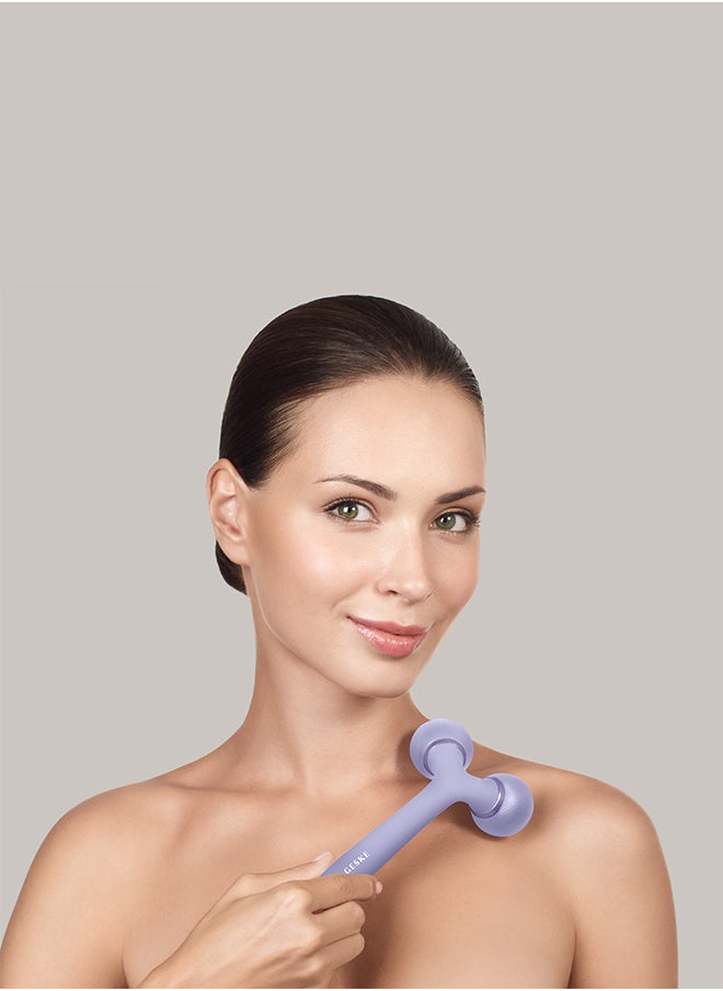GESKE Smart App Guided Sonic Facial & Body Roller | 4 In 1 | Derma Roller | Facial & Body Dermasmooth Stimulator | Derma Roll | Professional Facial & Body Roller | For Skincare And Beauty Routine  - Image 3