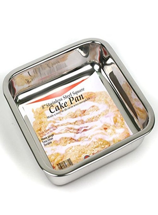 Happy Sales 8-Inch Stainless Steel Cake Pan Set of 2 - Image 2