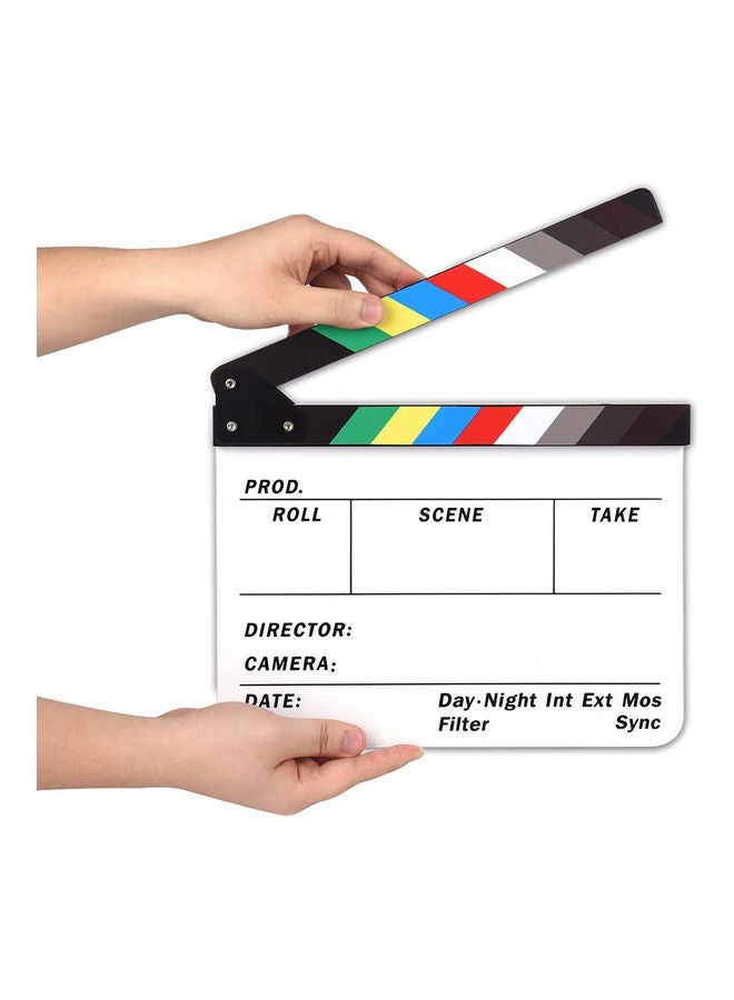 Wownect Professional Clapperboard White - Image 1