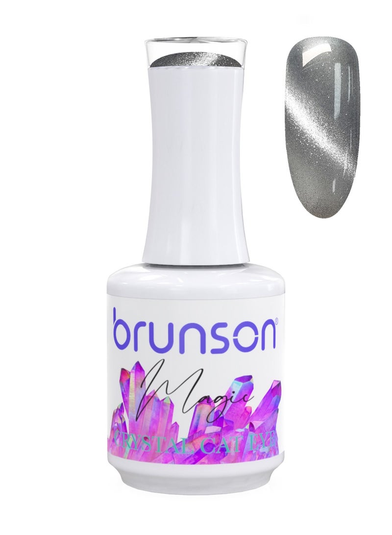 brunson 9D Cat Eye Gel Nail Polish Magic Crystal 18ml Long Lasting Chip Resistant Drying Under UV LED Lamp