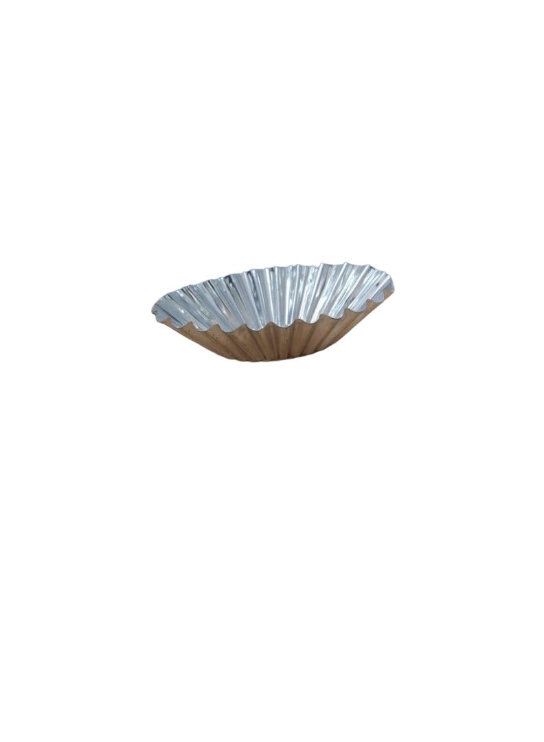 Egg Tart Cupcake Cookie Mould Set Silver Pack Of 12 Pcs - Image 3
