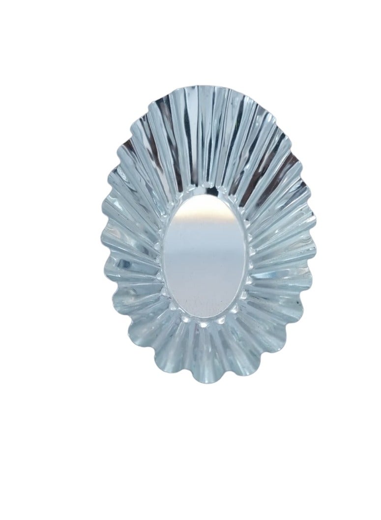 Egg Tart Cupcake Cookie Mould Set Silver Pack Of 12 Pcs - Image 2